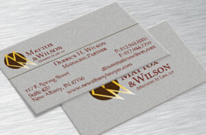Mattox & Wilson business cards