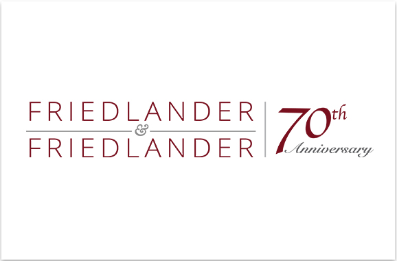 Logo Design Friedlander 70th Anniversary Logo