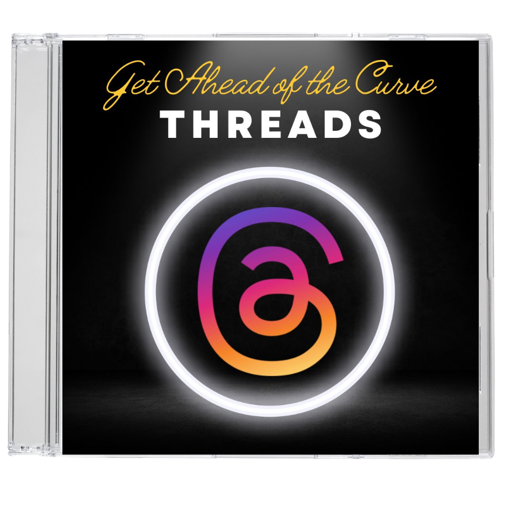 CD with a threads logo on the front and a glowing ring
