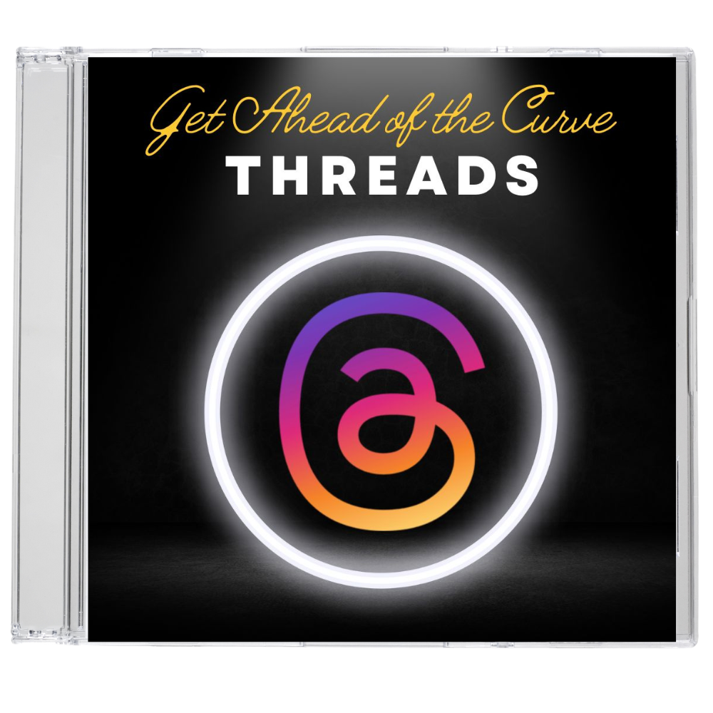 CD with a threads logo on the front and a glowing ring