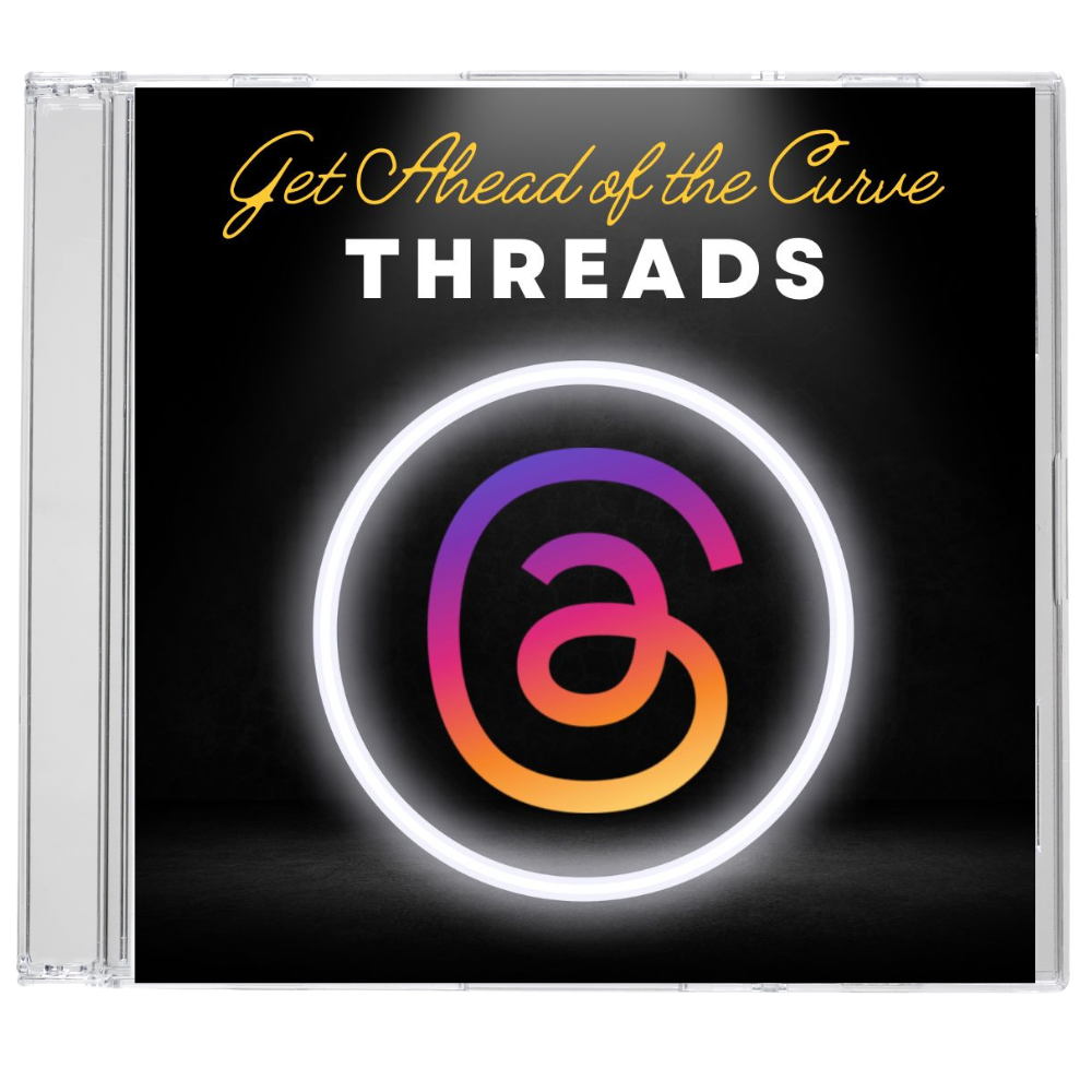 CD with a threads logo on the front and a glowing ring