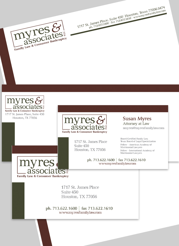 Myres & Associates Business Collateral