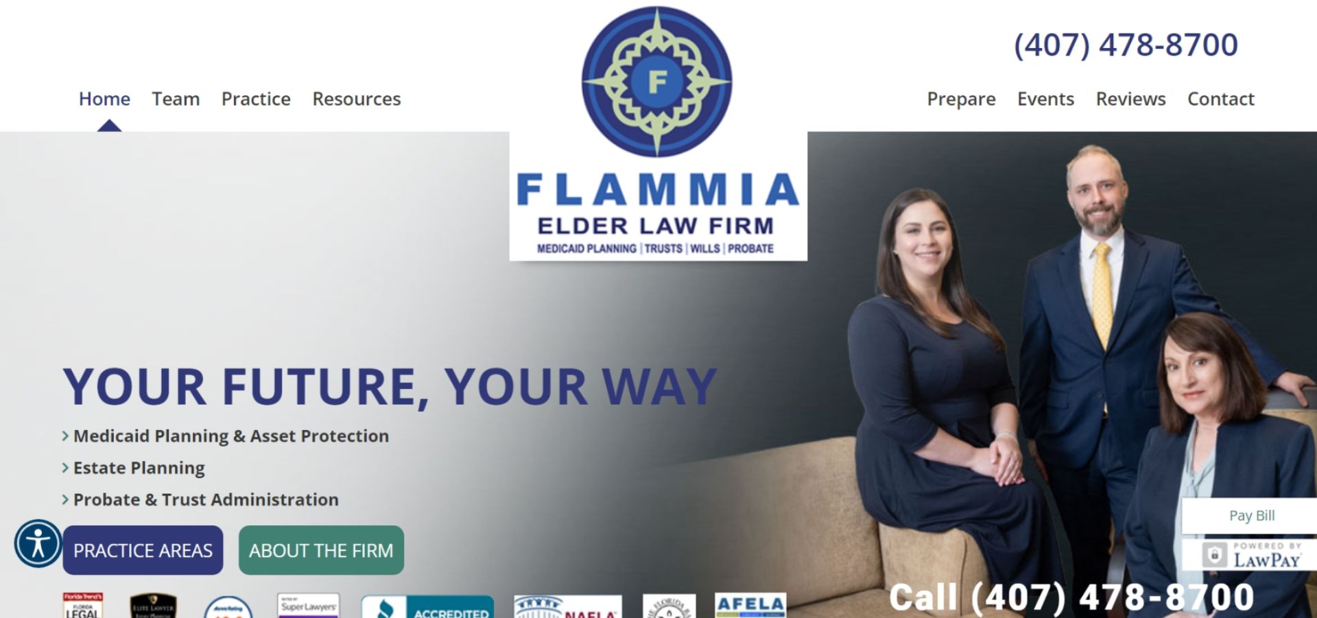 Estate Planning Website for Flammia Elder Law