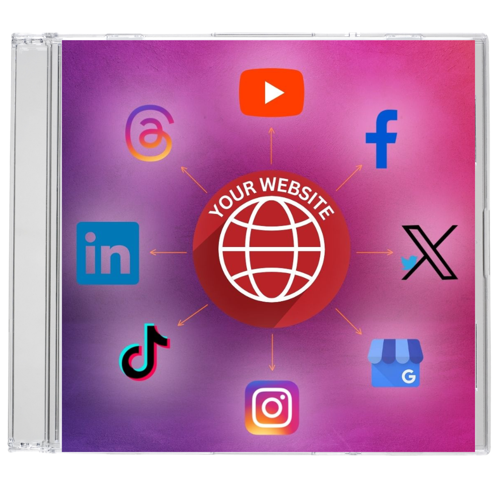 CD cover showing how social media graphics can boost an attorney website